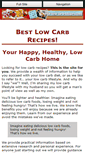 Mobile Screenshot of best-low-carb-recipes.com