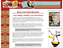 Tablet Screenshot of best-low-carb-recipes.com